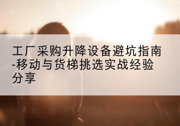 徽州移动式升降机怎么选-工厂采购升降设备避坑指南-移动与货梯挑选实战经验分享